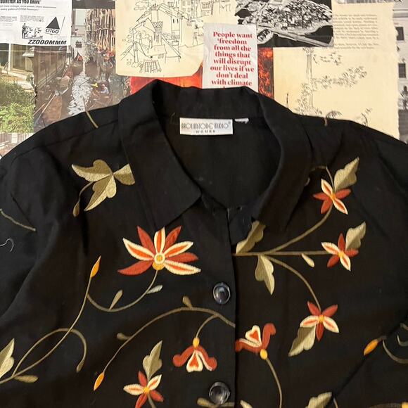 Vintage Brownstone Studios embroidered blazer jacket - Picture 3 of 6